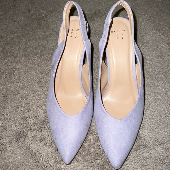 Purple sling back heels - Picture 1 of 4